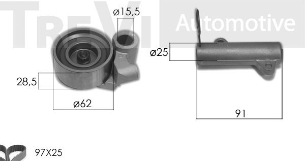 TREVI AUTOMOTIVE Hammashihnasarja KD1470